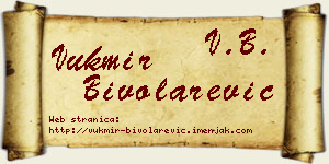Vukmir Bivolarević vizit kartica